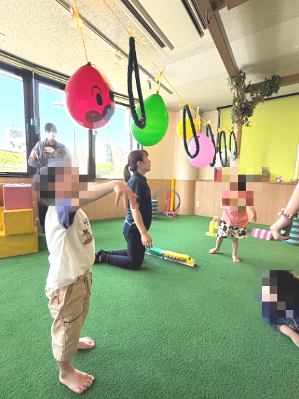 PARCふくしま　児童発達支援　年少　3歳児　4歳児　季節の遊び　夏の遊び　集団療育　保育士　児童指導員　理学療法士　作業療法士　言語聴覚士　ペープサート