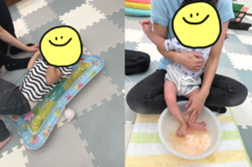 感覚遊び　見る　触れる　感じる　手足の感覚　想像力　個性を生かす　発想力　看護師　保育士　児童指導員　理学療法士　言語聴覚士　作業療法士