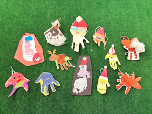 クリスマスツリー　ツリー作成　クリスマスオーナメント　オーナメント作成　こどもの手作り　手作りでオーナメント　東大阪　大阪府東大阪市　ツリー作り　オーナメント作り