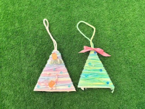 クリスマスツリー　ツリー作成　クリスマスオーナメント　オーナメント作成　こどもの手作り　手作りでオーナメント　東大阪　大阪府東大阪市　ツリー作り　オーナメント作り